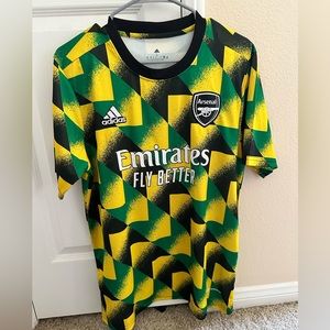 Adidas Arsenal 22/23 Training Jersey. Jamaican colors. Men’s Size L